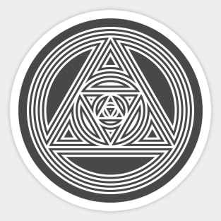 Interlocking Triangles - Awesome Sacred Geometry Design Sticker